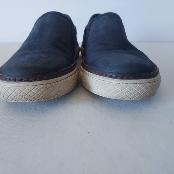 Frye Suede-Leather Loafer Flat Slip-On Casual Shoes Blue Men US8 main image 5